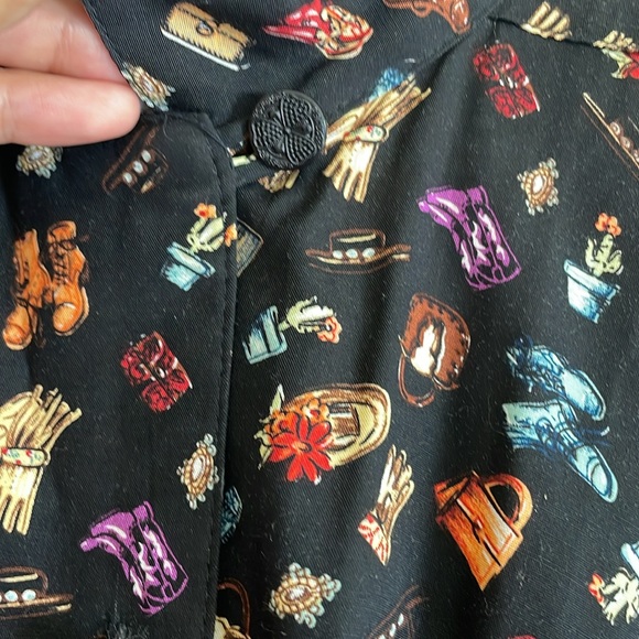 Vintage Desert West By Sherry Holt Buttown Down Top - Picture 4 of 8